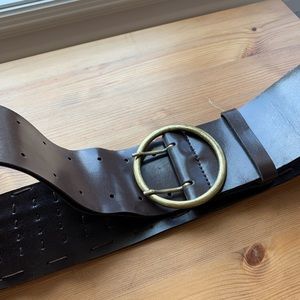 Wide Brown Belt